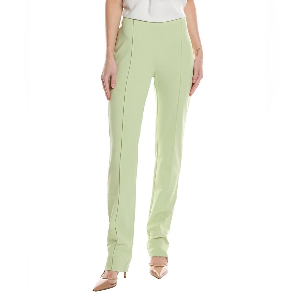 Ganni Women's Stretch Suiting Tight Pants- Lily Green Size 38